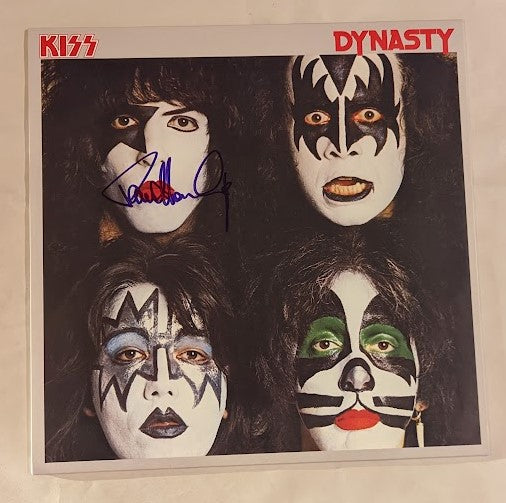 KISS PAUL STANLEY signed DYNASTY LP Purple Signature Autograph