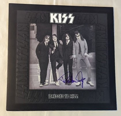 KISS PAUL STANLEY signed DRESSED TO KILL LP Purple Signature Autograph