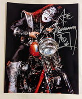 KISS ACE FREHLEY Signed DESTROYER Era MOTORCYCLE 8x10 photo