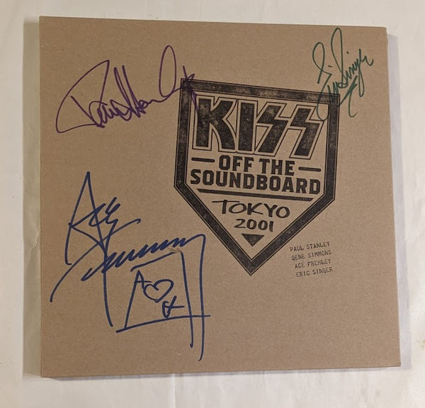 KISS PAUL STANLEY ACE FREHLEY and ERIC SINGER Signed OFF THE SOUNDBOARD LP Tokyo
