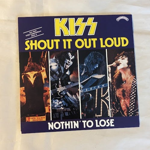 KISS SHOUT IT OUT LOUD / NOTHIN TO LOSE 45 Vinyl LP from the Singles  Box Set