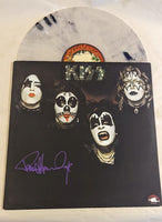 KISS PAUL STANLEY signed KISS 1st LP Purple Paint Pen w rare Marble Swirl Vinyl