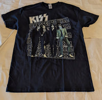 KISS DRESSED TO KILL short sleeve T-shirt Black large medium