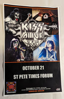 KISS ALIVE 35 TOUR 10-21-09 TAMPA FL USA Original CONCERT SHOW POSTER